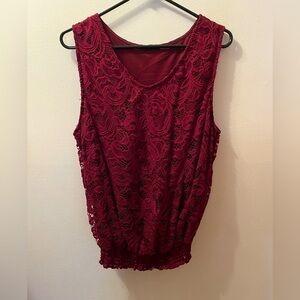 SCOBE Maroon Blouse.